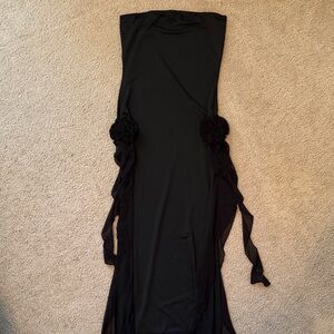 Elegant Black Strapless Dress